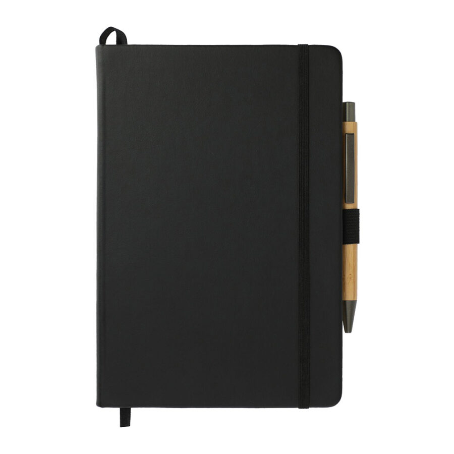 Leather Bound JournalBook® Set - 5.5" x 8.5" With Your Logo or Artwork - Image 3