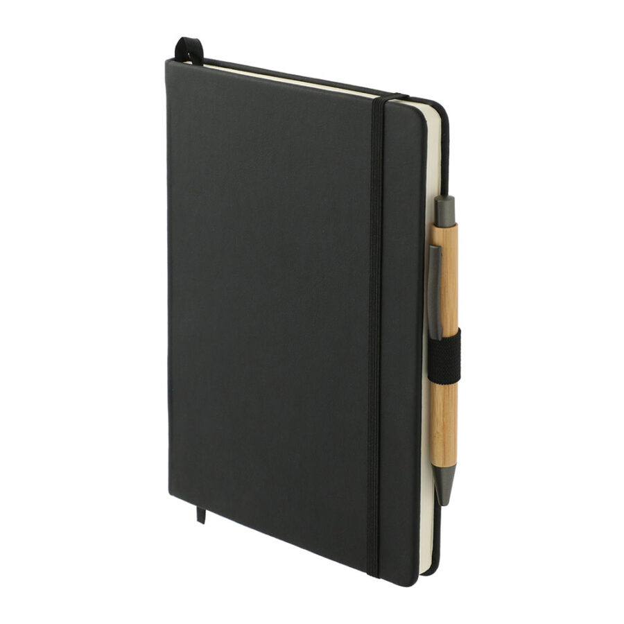 Leather Bound JournalBook® Set - 5.5" x 8.5" With Your Logo or Artwork - Image 2