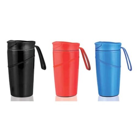 Mighty Stainless Steel Magic Coffee Mug With Silicon Strap 350 ml